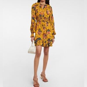 Ulla Johnson Adara Waterlily Yellow Dress Size 0 NWT